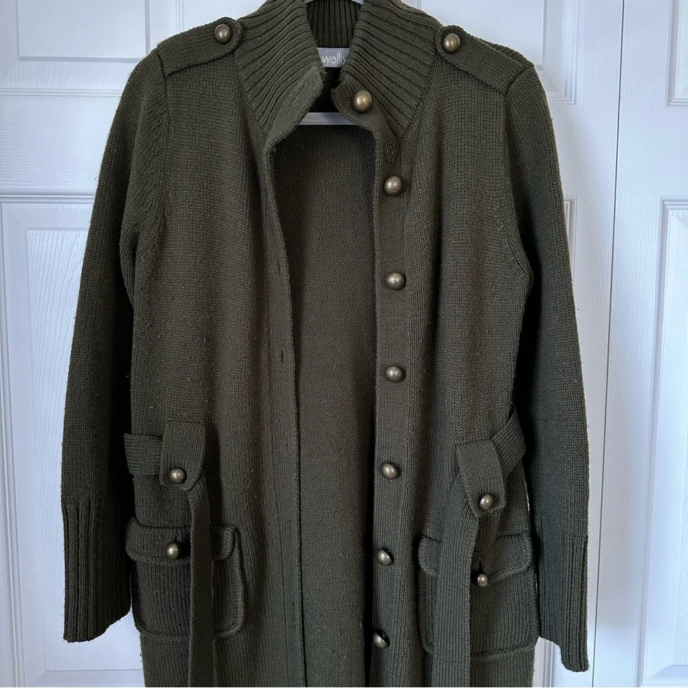 Long Front Button Cardigan - Picture 5 of 8